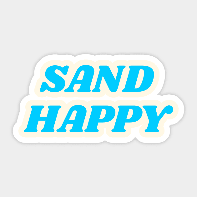 Sand Happy Sticker by AKdesign